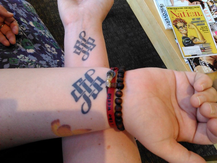 Wife tattoos, May 2015.